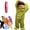 Green, variant on Big Mouth Monster Onesie Silly Monster Cartoon Soft Plush Coral Fleece Cozy Home Loungewear & Party No Shoes Included