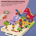 thumbnail image 4 of 332PCS Mosaic Drill Set 3D Construction Engineering Building Blocks Electric DIY Drill Creative Mosaic Educational Set For Toddlers, 4 of 7