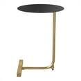 thumbnail image 4 of Home Square Aldovera Metal Round Side Table in Black and Gold - Set of 2, 4 of 8