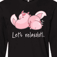 thumbnail image 4 of Inktastic Let's Relaxolotl with Cute Sleeping Axolotls Long Sleeve T-Shirt, 4 of 5