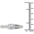 thumbnail image 4 of 1 Carat T.W. Diamond Classic 14kt White Gold Engagement Ring, 4 of 5