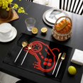 thumbnail image 3 of Red Game Controller Placemats Set of 4, Modern Art Gaming Handheld Black Placemats for Dining Table, Place Mats for Kitchen Tabletop, Waterproof Wipeable Dining Table Mats Set, 3 of 9