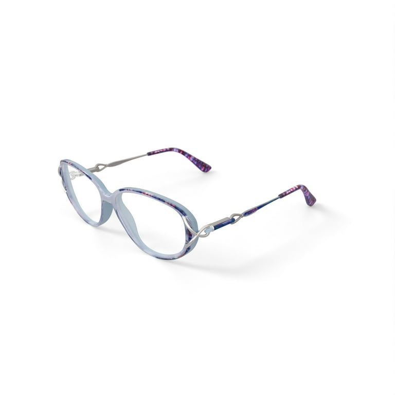 Sophia Loren Women's SL749 Azure Oval Prescription Eyeglasses with