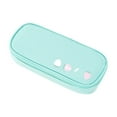 thumbnail image 2 of Large Capacity Ki-ds Pencil Case, Fabric Sch-ool Pencil Pouch with Zipper & Compartments for Organizing Pens, Markers, Erasers, Sky Blue, 2 of 6