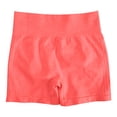 thumbnail image 6 of IWRICH Women's High Waist Workout Yoga Shorts Gym Seamless Cycling Scrunch Shorts Lifting Breathable Soft Comfy Activewear Watermelon Red XL, 6 of 7