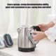 thumbnail image 5 of Bewildely Esponja de esmeril frotando cocina mágica descontaminación cepillo de limpieza tazón olla de con mango lijado oxidado descalcificación Suministros de limpieza para el hogar azul claro Bewildely HA003994-04, 5 of 6