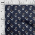thumbnail image 1 of oneOone Cotton Poplin Fabric Leaves & Floral Block Printed Craft Fabric BTY 42 Inch Wide, 1 of 4