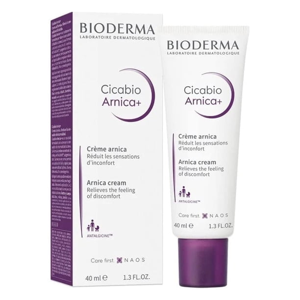 BIODERMA, Cicabio, Crema Reparadora Arnica+, Acción Analgésica, Skincare Piel Debilitada e Irritada, 40ML