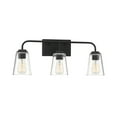 thumbnail image 3 of Trade Winds Lighting 3-Light Bathroom Vanity Light In Matte Black, 3 of 6