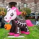 thumbnail image 5 of Comin Skeleton Unicorn hinchable para Halloween, 1,5 m, con LED, 5 of 6