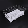 thumbnail image 4 of Stainless Steel Dish Drainer Drying Rack With 3-Piece Set Removable Rust Proof Utensil Holde For Kitchen Counter Storage Rack, 4 of 5