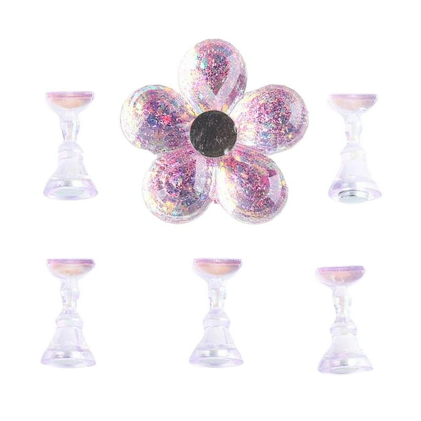 Juego de puntas de uñas postizas magnéticas jinwen Soporte acrílico para uñas
