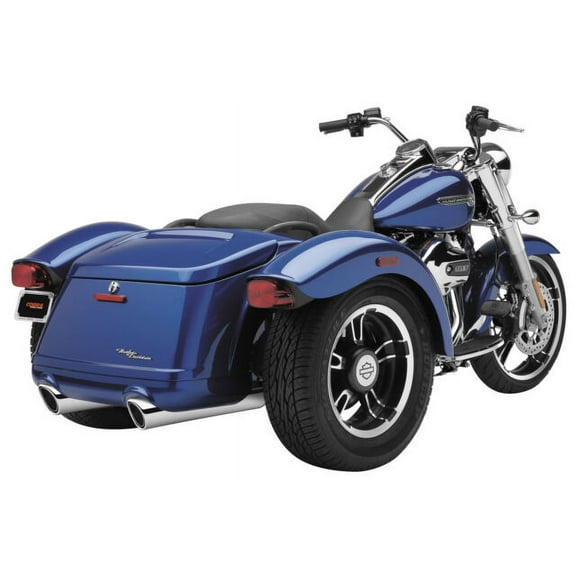 4" 909 Twins Slip On Mufflers Chrome