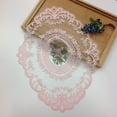 thumbnail image 4 of 2 Pcs Embroidered Lace Placemat Coaster Coffee Doilies Table Mat Cover Home Decor, 4 of 4