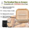 thumbnail image 2 of 2 QT Air Fryer Liners for CHEFMAN 2 Qt Mini Air Fryer, Air Fryer Liners Disposable Small 2 qt 2.6qt, Small AirFryer Liners, DASH Air Fryer Liners, 2 of 14