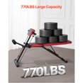 thumbnail image 3 of KFFKFF Multi-Functional Weight Bench for Full Body Workout, Roman Chair Hyperextension Bench, 770 lbs Adjustable & Foldable Equipment for Back Arm Core Ab Workout, 3 of 8