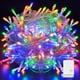 thumbnail image 1 of Guirnalda de luces navideñas de 100 LED, 8 modos, con 10 m de cadena, luces brillantes con enchufe principal, luz decorativa conectable e impermeable para bodas, fiestas, árboles de Navidad y, 1 of 8