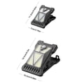 thumbnail image 3 of Solar Outdoor Clip Light with Motion Sensor Portable LED Camping Light Adjustable for Garden Fence Garage Home Emergency Lighting 6.5*4.1 inches, 3 of 8