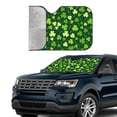 thumbnail image 2 of Yiaed Happy St. Patrick's day Print Car Windshield Sunshade Front Auto Car Front Window Sun Shade Foldable Sun Visor Shield Cover Auto Accessories for Sedan SUV Truck-Small, 2 of 5