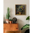 thumbnail image 4 of Drsoum Vintage Floral Wall Art Classic Retro Flower in Vase Wall Prints Farmhouse Kitchen Bathroom Office Decor 10x10in Natural Framed, 4 of 5
