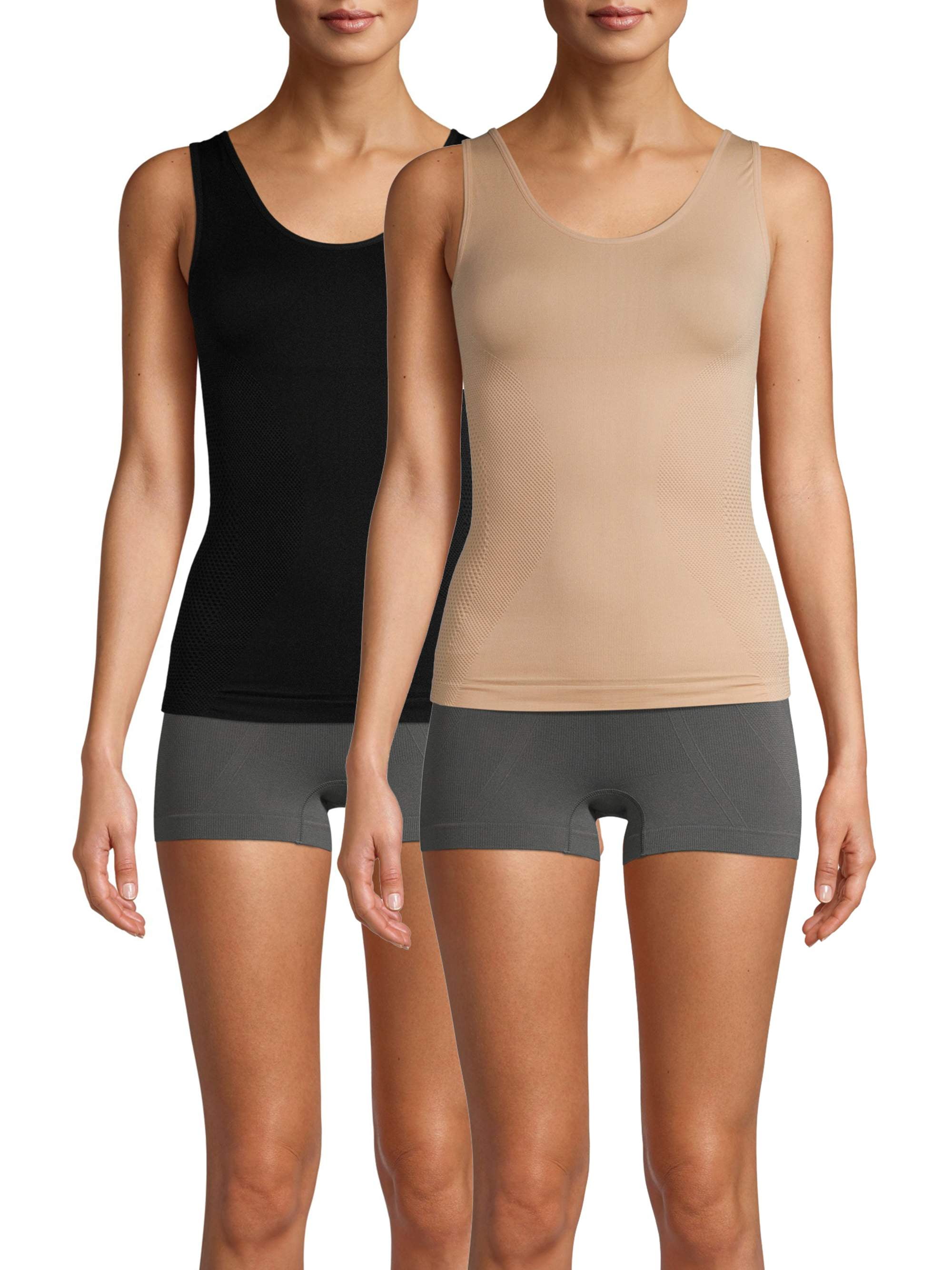 Real Comfort - Real Comfort Women's and Women's Plus Dana 2-Pack Seamless Control Shaping 