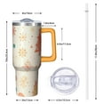 thumbnail image 2 of 40 oz Holiday Snowman Santa Tumbler with Handle and Straw, Stainless Steel Insulated Cup 40 oz, Leak Proof Christmas Mug, Gift Ideas, 2 of 4