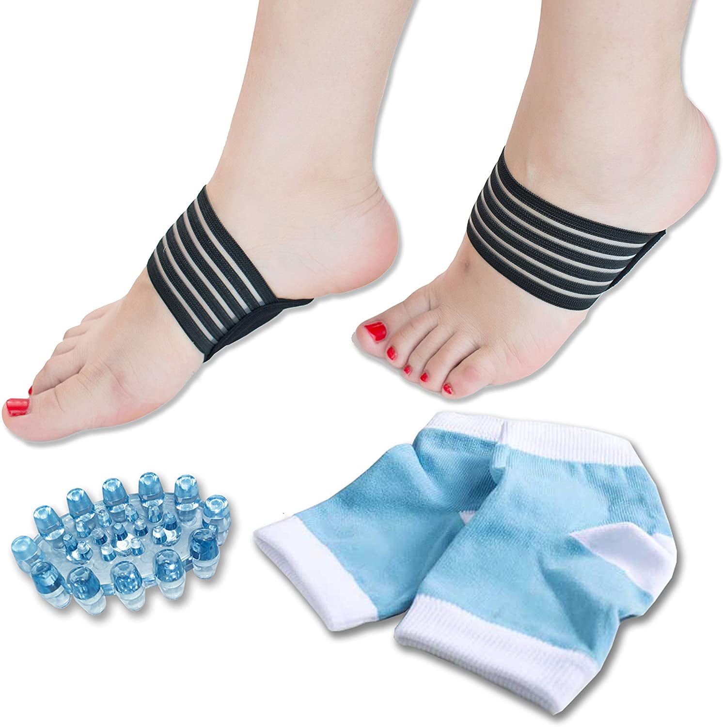 DR JK Comprehensive Plantar Fasciitis, Arch, Heel & Ankle Support