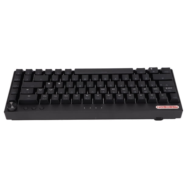 TERPORT Teclado Mecánico De 68 Teclas Con Interruptores Rojo Hot