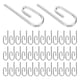thumbnail image 3 of 50 ganchos metálicos para cortinas: ganchos ocultos sin taladro para un deslizamiento suave. Ganchos traseros para cortinas, para sala de estar, dormitorio y ventana., 3 of 7