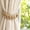 Brown, variant on Boho Hand Woven Cotton Rope Curtain Tiebacks, Braided Adjustable Curtain Holdbacks Decorative Window Tie Straps