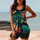 thumbnail image 5 of Traje de Baño de Dos Piezas para Mujeres Traje de Baño Conservador con Correa de Espalda Y Control Del Vientre, Conjuntos Cortos de Playa para Mujeres, 5 of 6