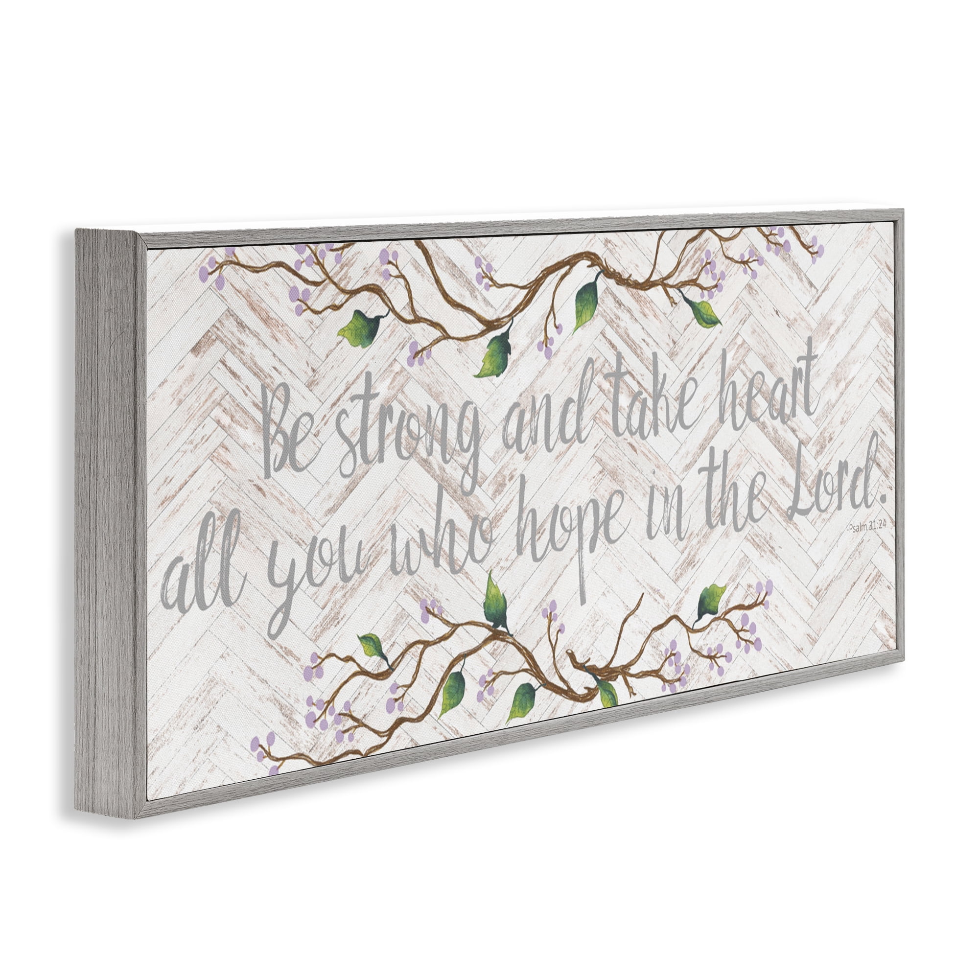 Stupell Industries All You Who Hope Gray Framed Giclee Art, design by Elizabeth Medley
