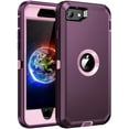 thumbnail image 1 of Entronix Funda Resistente para iPhone 7/8, Triple Capa, Resistente a Golpes y Caídas, Color Morado, 1 of 6