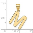thumbnail image 4 of Diamond2Deal 14K Pendentif Initiale Lettre m en Or Jaune pour Femmes, 4 of 6