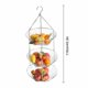 thumbnail image 4 of Cesta de fruta colgante de acero inoxidable, cestas de 3 capas, bandeja original para fruta, escurridor, cesta de almacenamiento de cuencos de fruta para el hogar 40, 4 of 5
