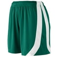 thumbnail image 2 of Augusta L Girls Triumph Shorts Dark Green/White 1239, 2 of 2