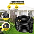 thumbnail image 2 of Cable de extensión para soldador VEVOR 30A, 50 pies, 250 V, 12500 W, NEMA 6-50, 2 of 8