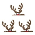 thumbnail image 1 of Wweixi Cute Christmas Window Sticker To Add Cheer To Any Room Wide Application Christmas Window Stickers Big elk antlers 3Set, 1 of 6
