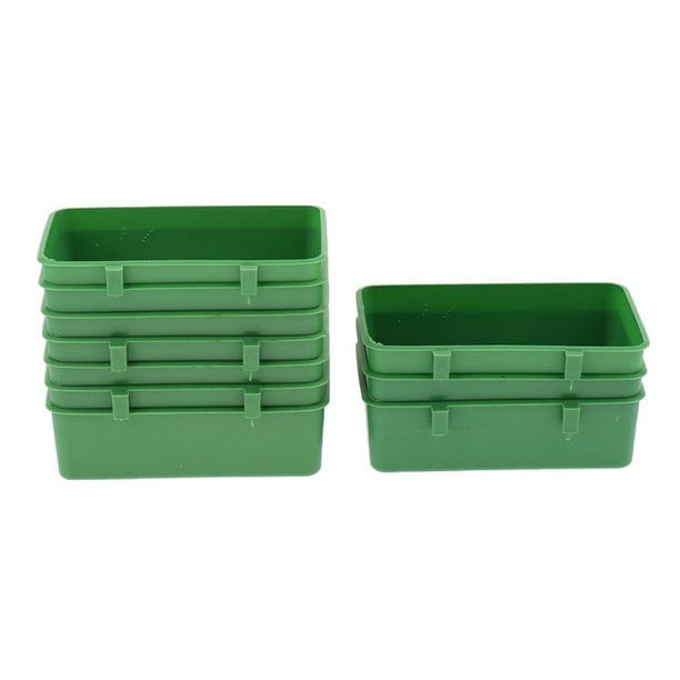 Count 10 Bowl Bird Cage Feeding Dish Feeder For Parrot Macaw African