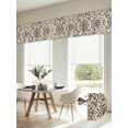 thumbnail image 6 of Vintage Floral Valances for Window 2 Pack, Traditional Ethnic Flowers Vine Leaf Window Valance Curtains for Kitchen, Rod Pocket Short Curtains for Bathroom Bedroom Decor, 42" x 12", 6 of 9