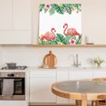 thumbnail image 6 of Pink Flamingo Birds Wall Art Painting on Canvas, Summer Tropical Plants Flowers Canvas Art Home Prints Wall Art Framed Modern Artwork for Living Room Bedroom Wall Decor 8x8in, 6 of 9