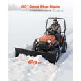 thumbnail image 2 of 60in Universal Snow Plow Kit for ATV/UTV - Adjustable Angle & Height, Quick-Detach Blade, Steel Scraper, 3 Mount Options, Efficient Snow Removal, 2 of 9