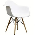 thumbnail image 1 of East End Imports EEI-182-WHI Wood Pyramid Armchair in White, 1 of 1