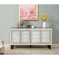 thumbnail image 5 of Coast To Coast Imports Bose Metallic Pewter Four Door Credenza, 5 of 8
