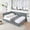 Gray, variant on Harper & Bright Designs Full Size Upholstered Daybed Frame with Backrest and Armrests, Velvet L Shaped Corner Sofa Bed for Bedroom Living Room, Black