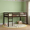 thumbnail image 3 of MAYEERTY Twin Loft Bed, with Ladder, Bed Platform of Strengthened Slats , Espresso, 3 of 9