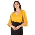 thumbnail image 1 of Blusa manga campana con cinto, 1 of 5
