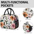 thumbnail image 6 of Obrewu Pioneer Flower and Bird Lunch Bag for Adult, Insulated, Leakproof, Oxford Cloth, 6 of 7