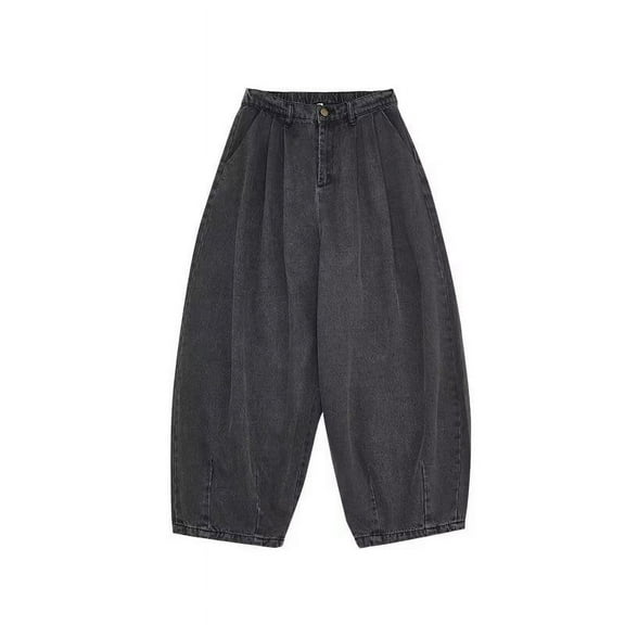 Men’S Jeans Men's Loose Fit Baggy Jeans Casual Streetwear Wide Leg Hop Oversized Denim Pants Bootcut Jeans for Men Grey XL