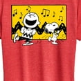 thumbnail image 3 of Peanuts - Charlie And Snoopy Dance Time - Women's Short Sleeve Graphic T-Shirt, 3 of 6